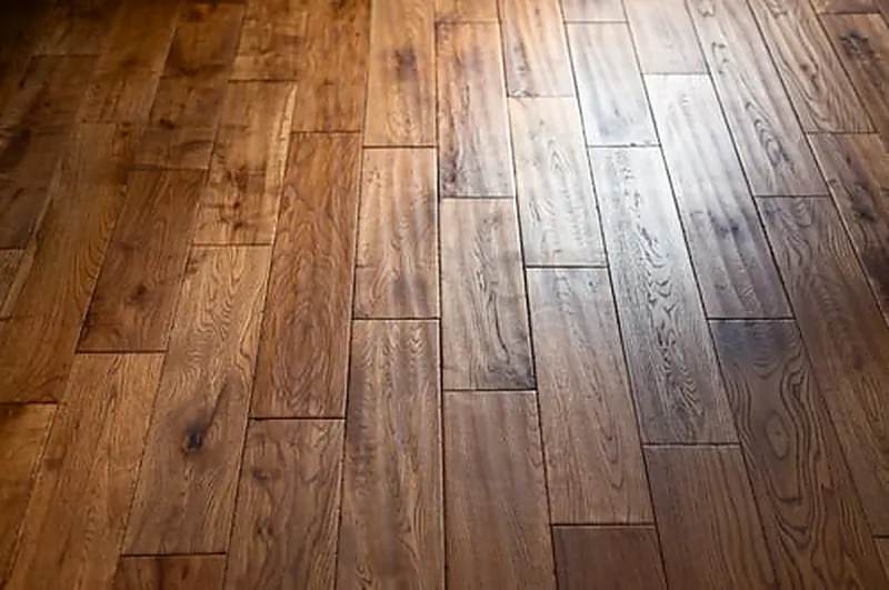 Newly installed wide-plank hardwood flooring in a Washington home by MB Flooring & Home Services